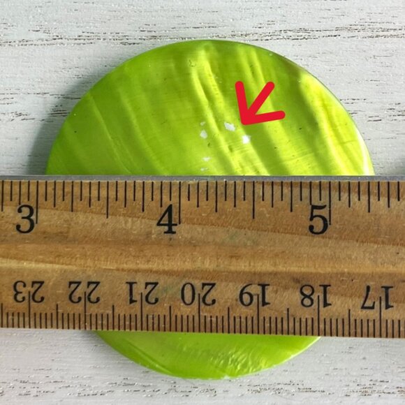 Green Beaded Necklace Chunky Pendant Boho Adjustable Spring Summer Statement - Picture 6 of 12